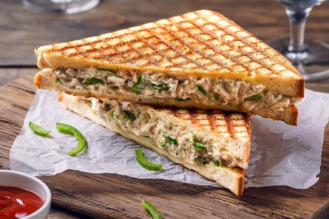 Chicken cheese grilled sandwich
